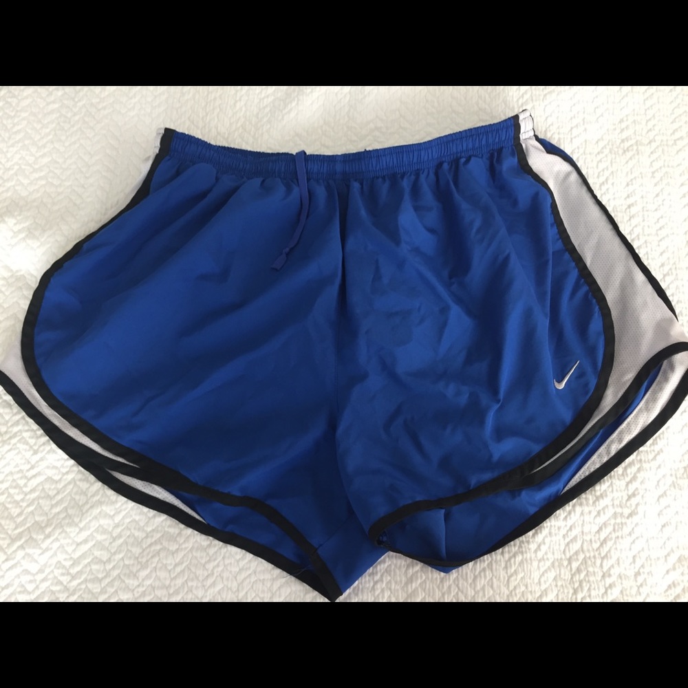 Nike tempo running shorts, blue